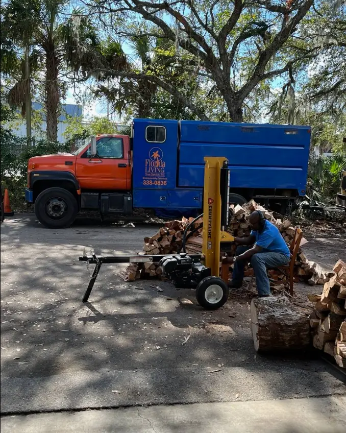 Florida Living Tree Service crew working on tree removal in Gainesville